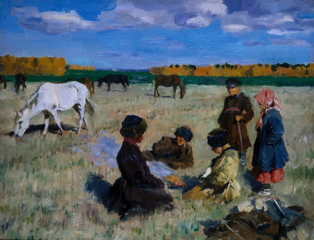 Пастушки, Sergey Vinogradov, 1910s