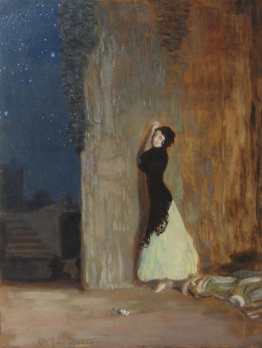 За кулисами летнего театра, Viktor Zamiraylo, 1911