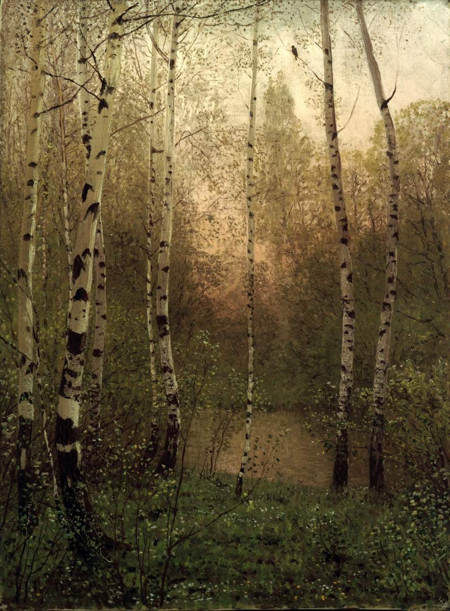 Весенний вечер, Дубовской Николай Никанорович, 1889