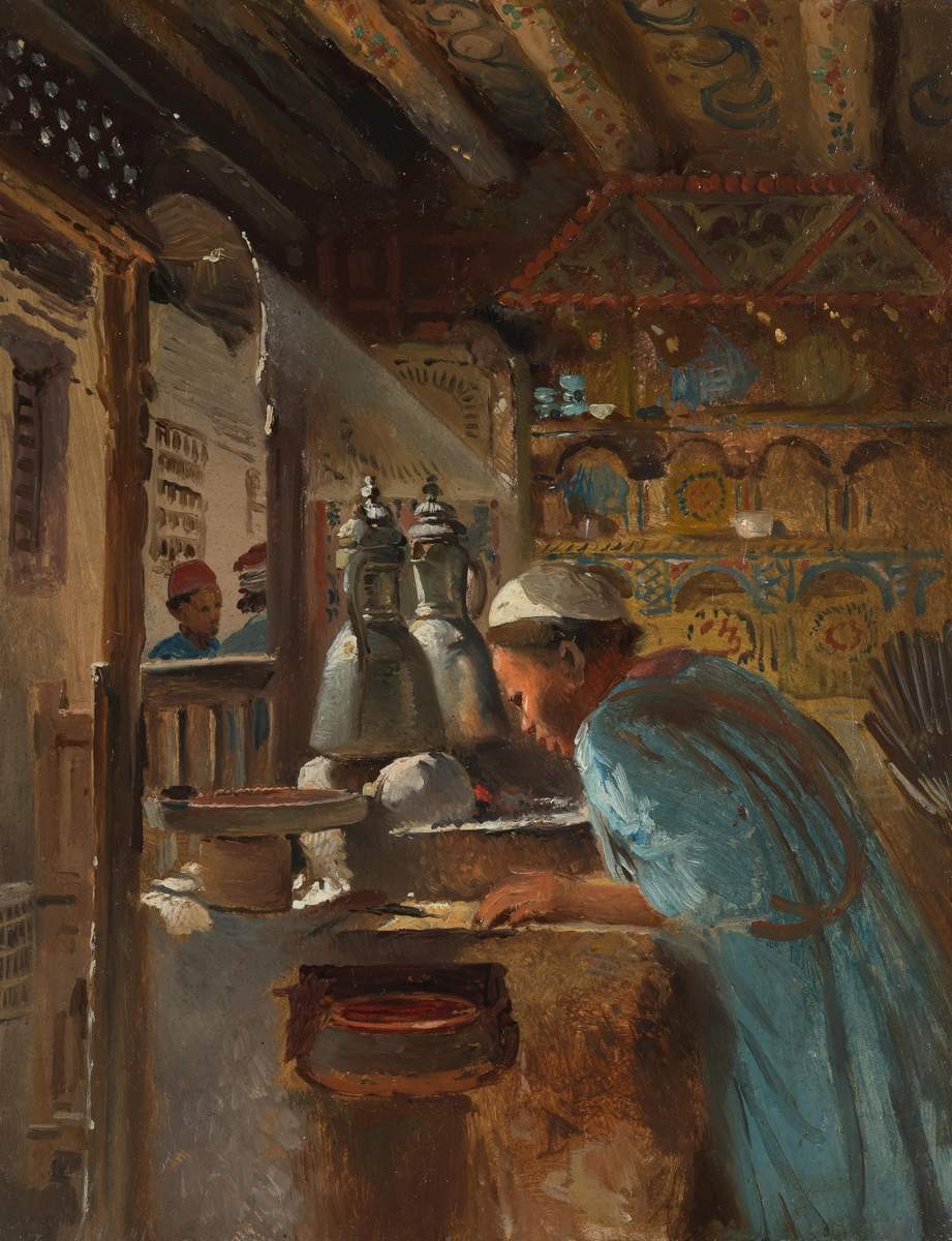 Каир. Жанровая сцена, Konstantin Makovsky, early 1870s