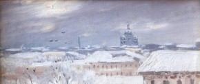 Зима. Вид на Троицкий собор
