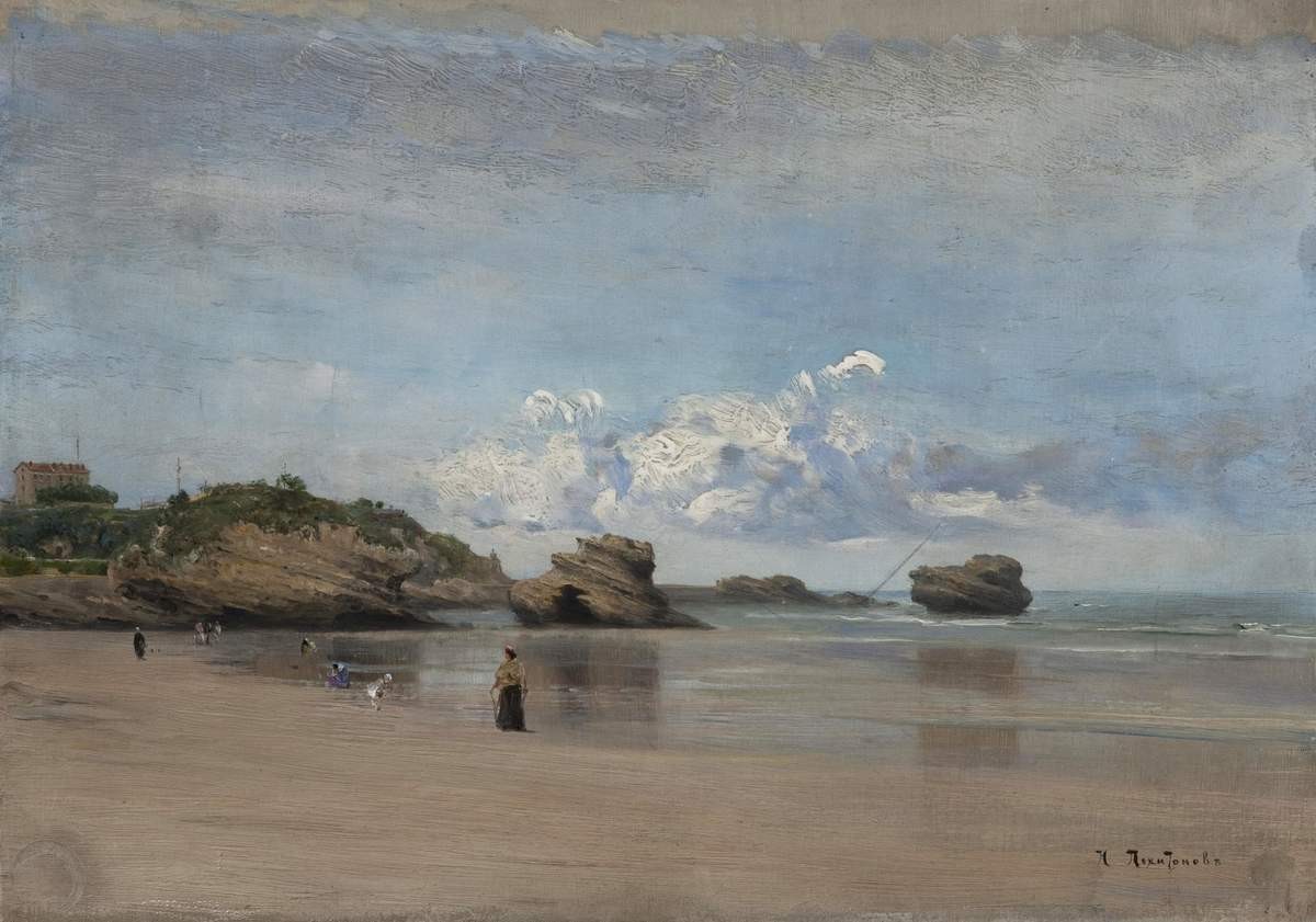 Морской берег. Франция, Ivan Pokhitonov, 1880s