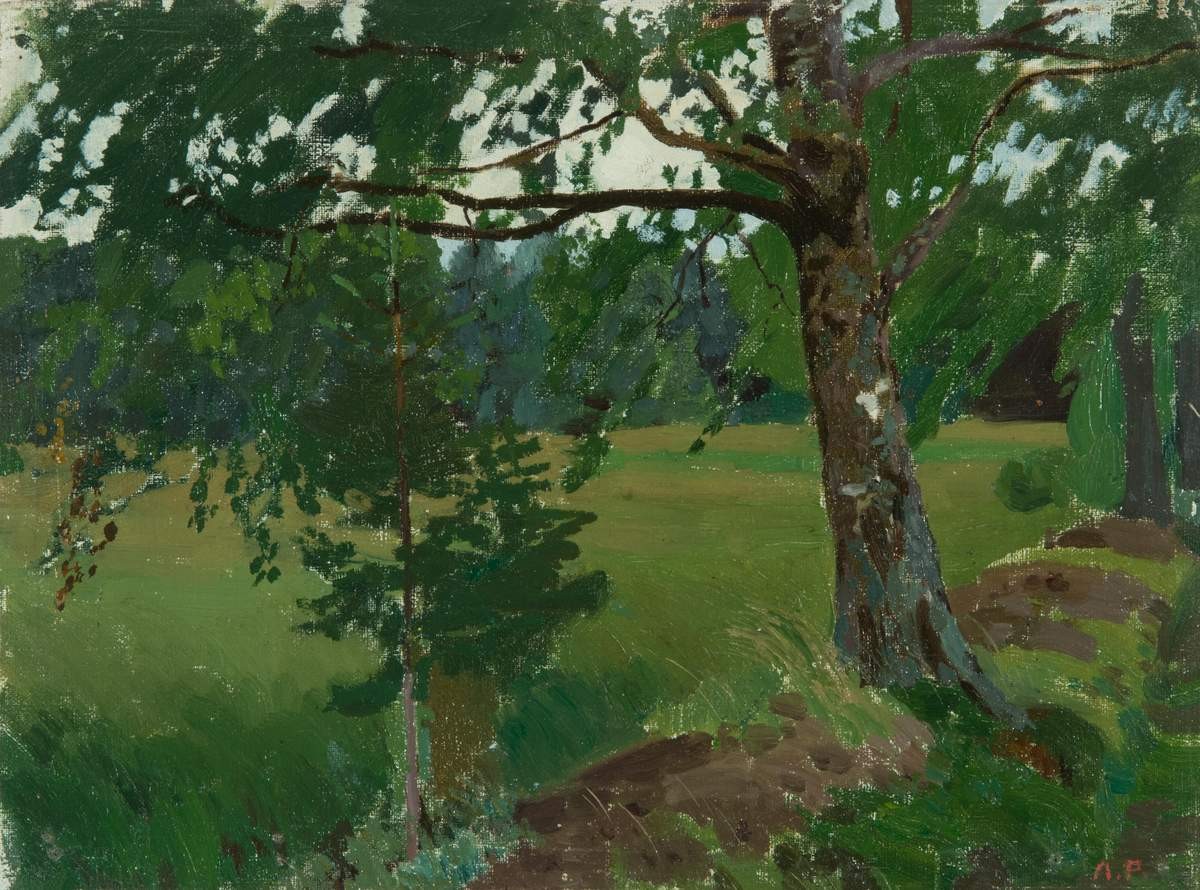 Стволы берез (Чашниково), Arkady Rylov, 1915