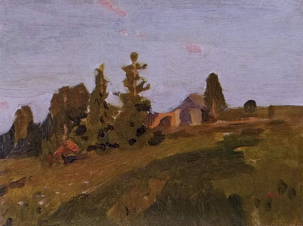 Вечерние тени, Arkady Rylov, 1906