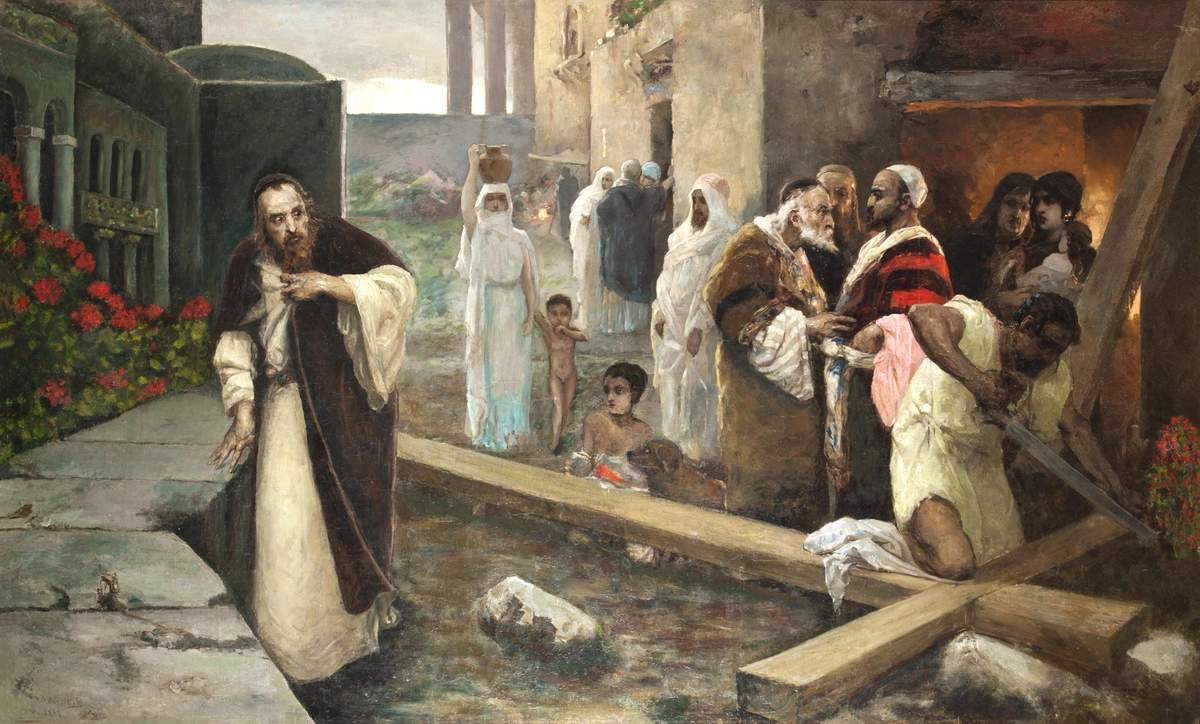 Сооружение креста, Wilhelm Kotarbiński, 1887
