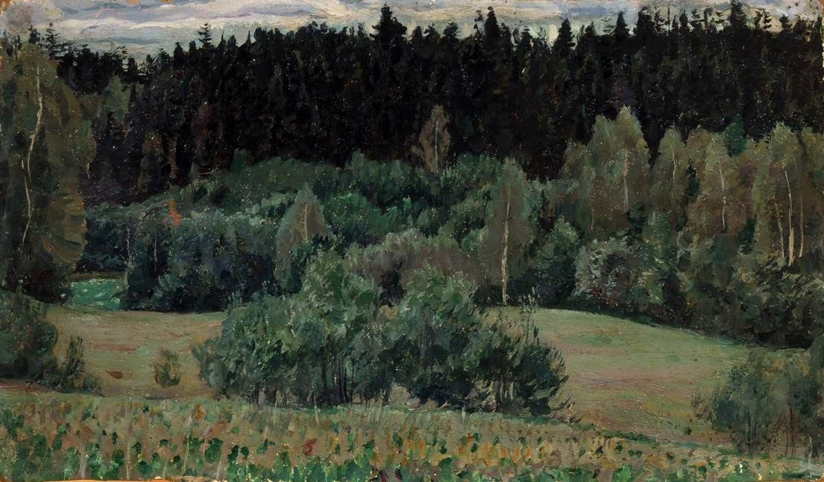 Пейзаж, Mikhail Nesterov, 1917