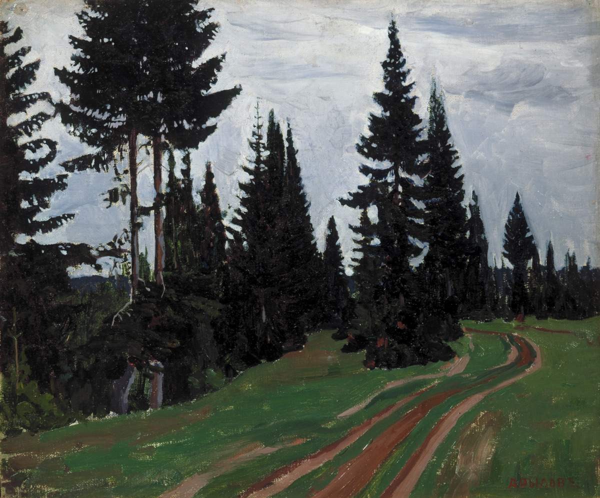 Дорога пихтовым лесом, Arkady Rylov, 1908
