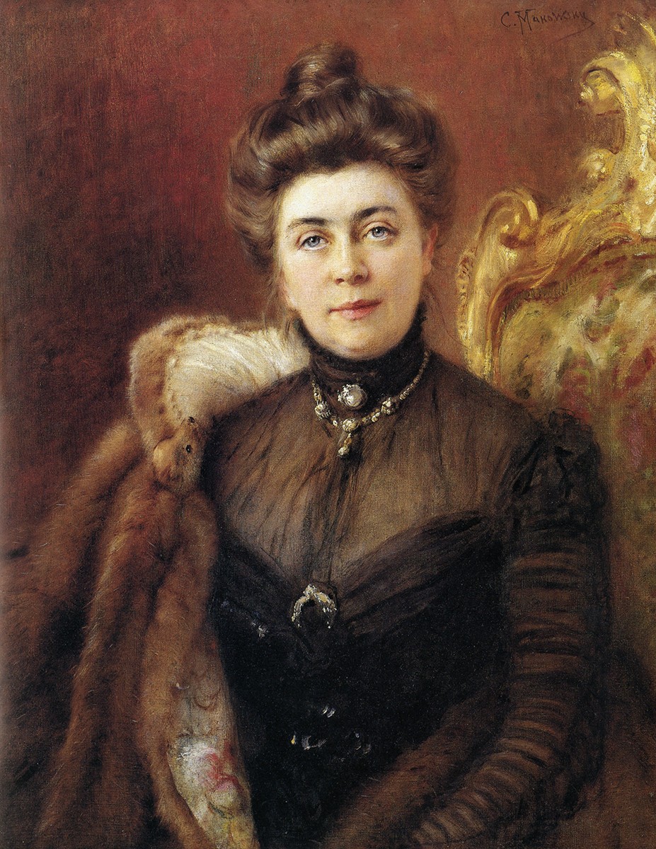 Портрет А. И. Сувориной, Konstantin Makovsky, 1870s