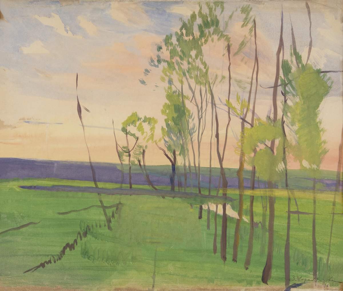 Закат, Zinaida Serebryakova, second half of the 1910s