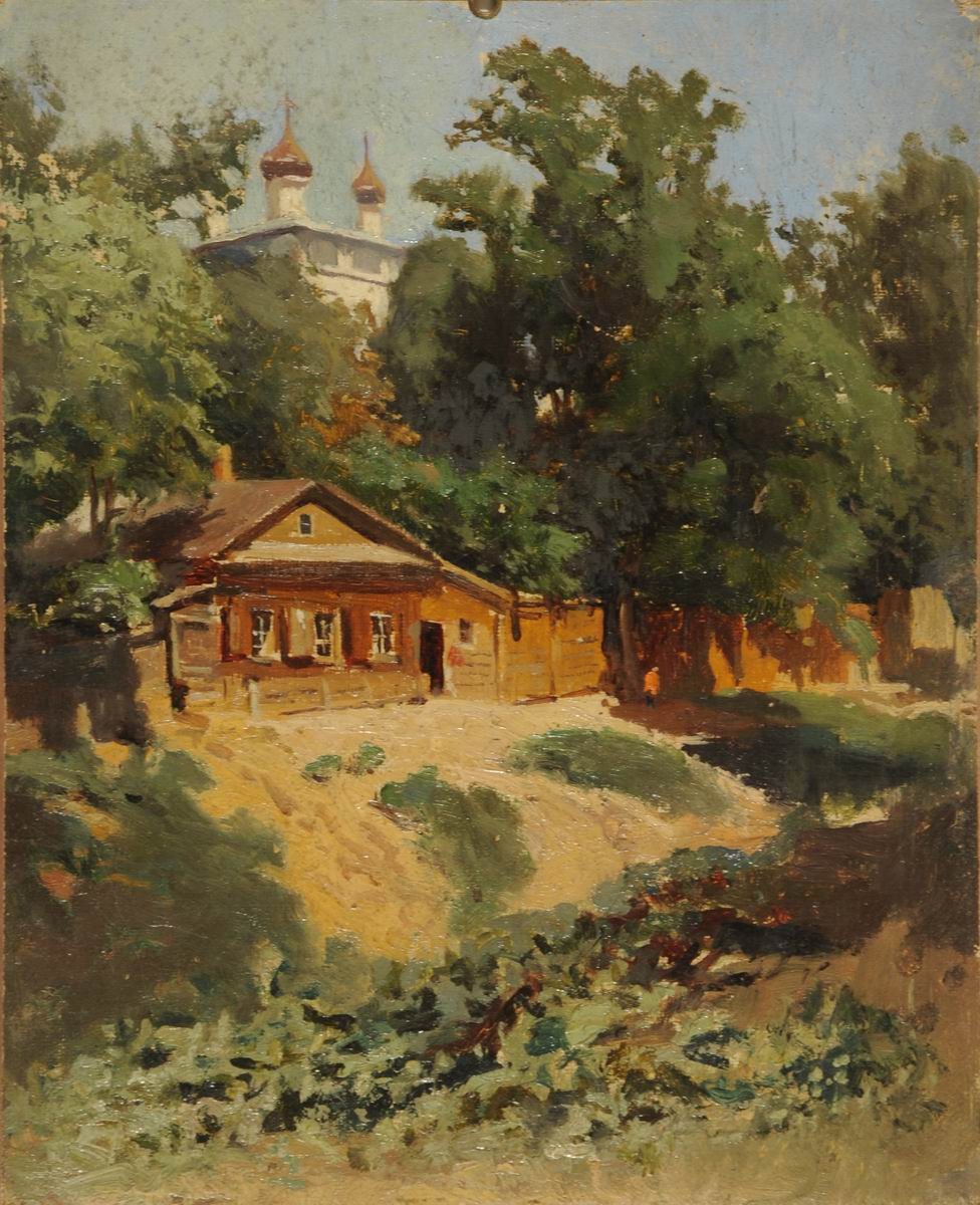 В провинции. Этюд, Nikolay Makovsky, early 1880s