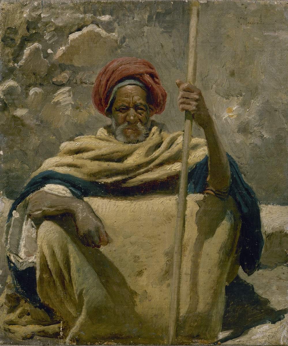 Старик в чалме, Konstantin Makovsky, early 1870s