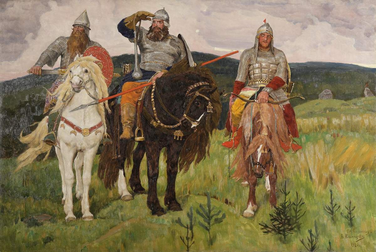 Богатыри, Viktor Vasnetsov, 1920