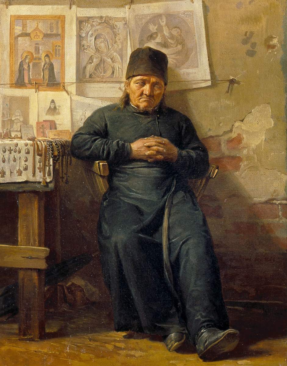 Продавец образков, Nikolay Koshelev, 1866