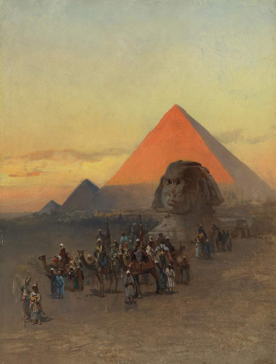 Пирамиды и сфинкс, Konstantin Makovsky, early 1870s