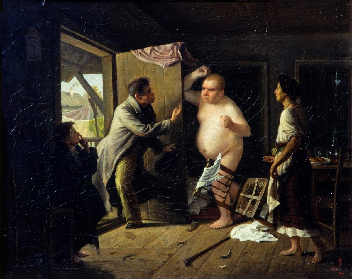 Ссора Ивана Ивановича с Иваном Никифоровичем, Sergey Ivanovich Gribkov, 1864
