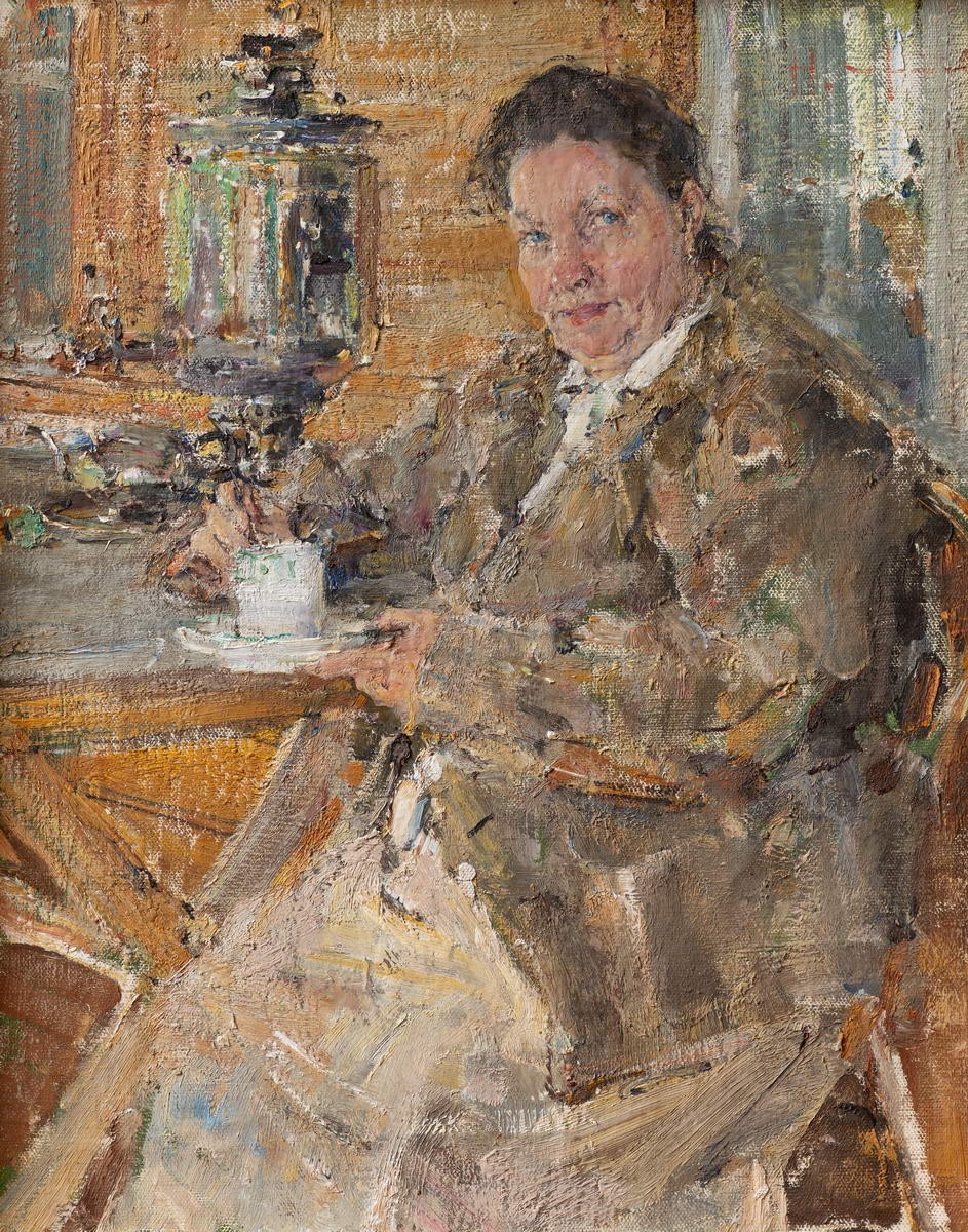Портрет Прасковьи Викторовны Фешиной, Nikolai Fechin, 1910s