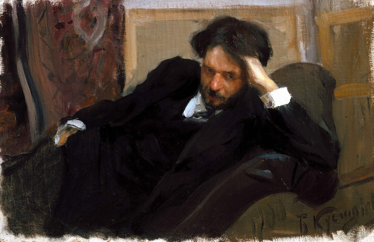 Портрет Д. Ф. Богословского, Boris Kustodiev, 1902