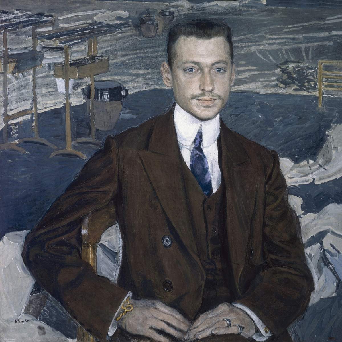 Портрет Владимира Канкрина, Aleksandr Golovin, 1909