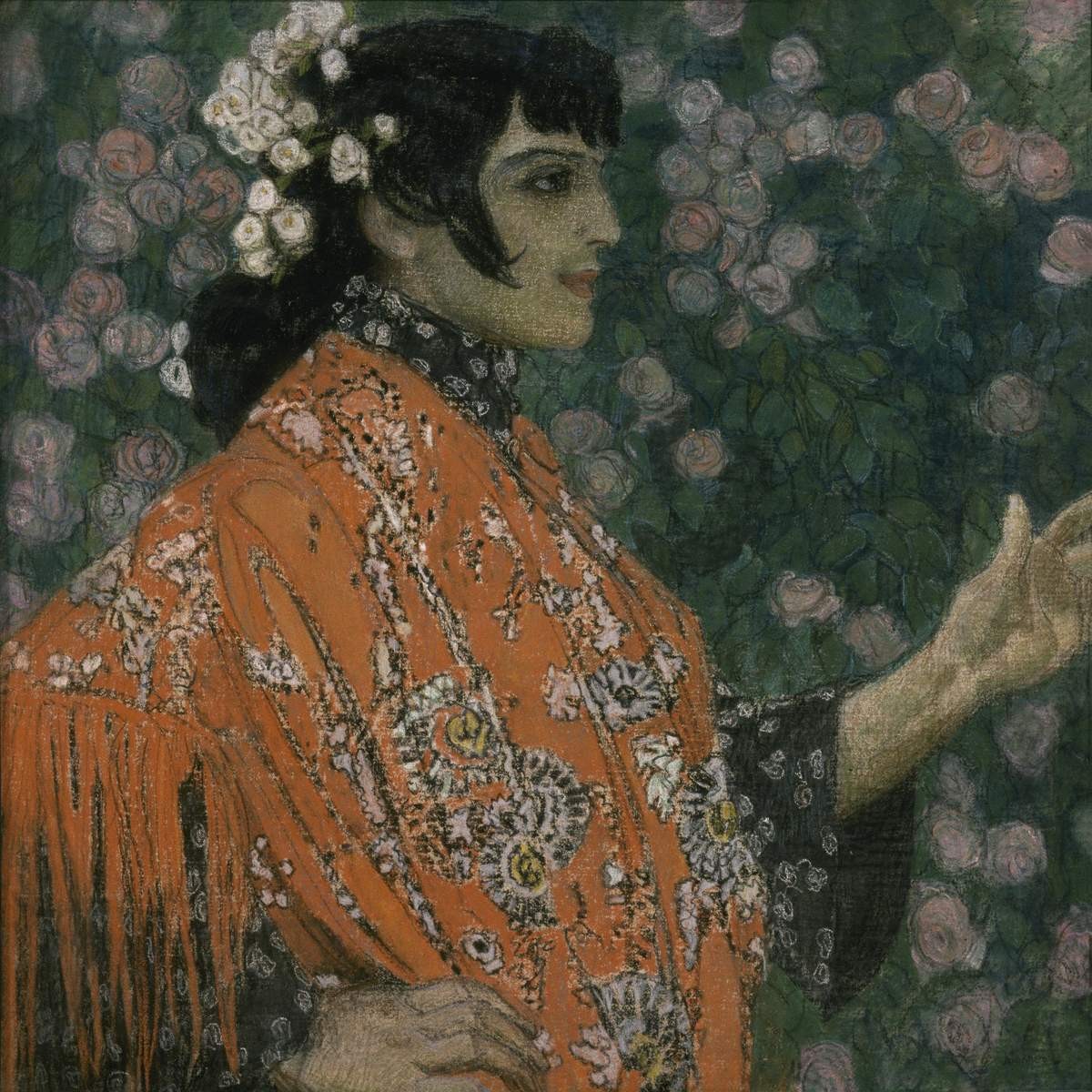 Испанка в красном, Aleksandr Golovin, 1906-1907
