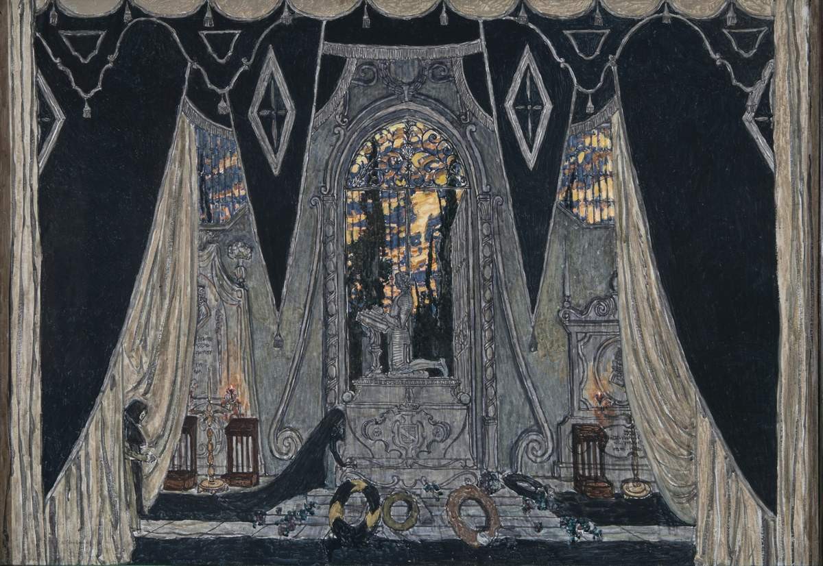 Могила командора, Aleksandr Golovin, 1917
