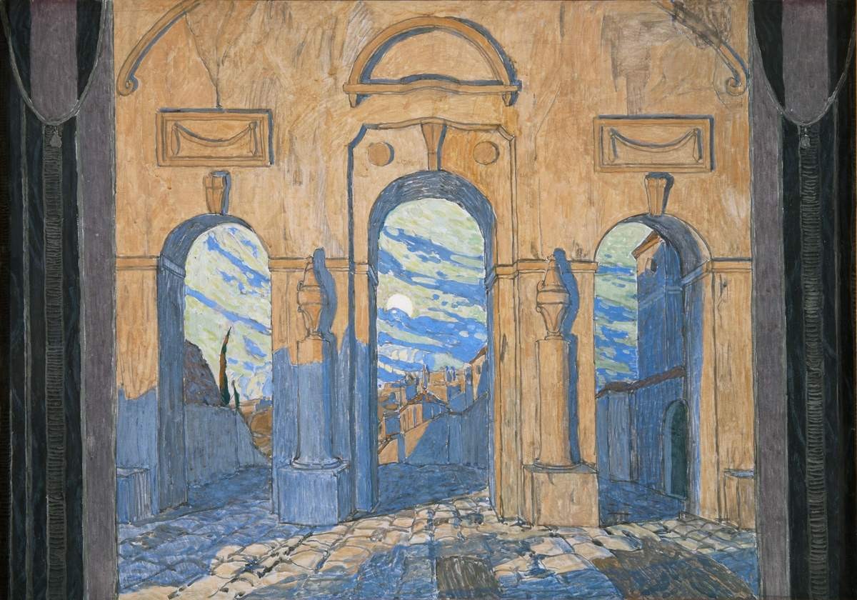 У стен Мадрида, Aleksandr Golovin, 1917