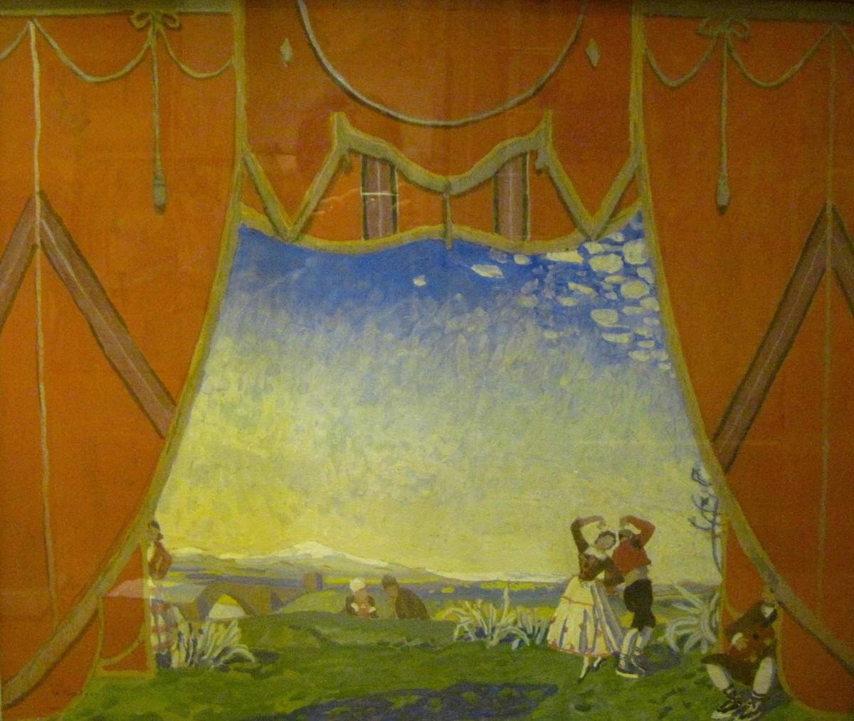 Испанский танец, Aleksandr Golovin, 1916