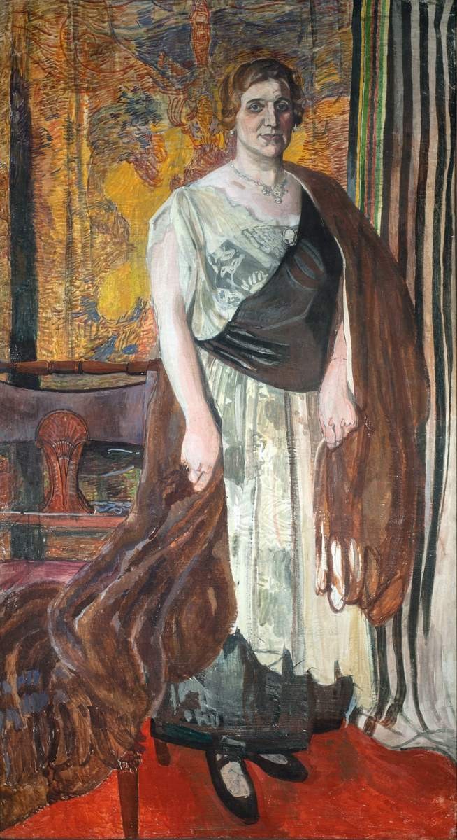 Портрет певицы Н. М. Калининой, Aleksandr Golovin, 1919–1920