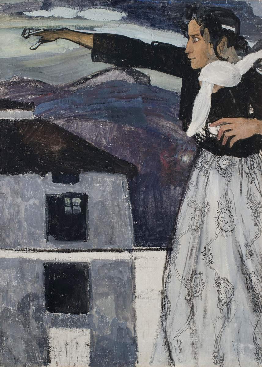 Испанская крестьянка, Aleksandr Golovin, early 1910s