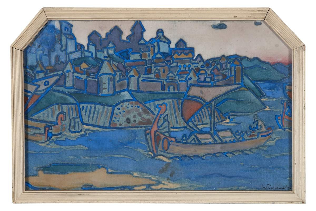 Городок, Nicholas Roerich, 1907