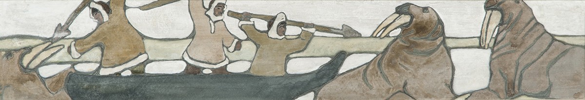 Каменный век. Север. Охота на моржей, Nicholas Roerich, 1904