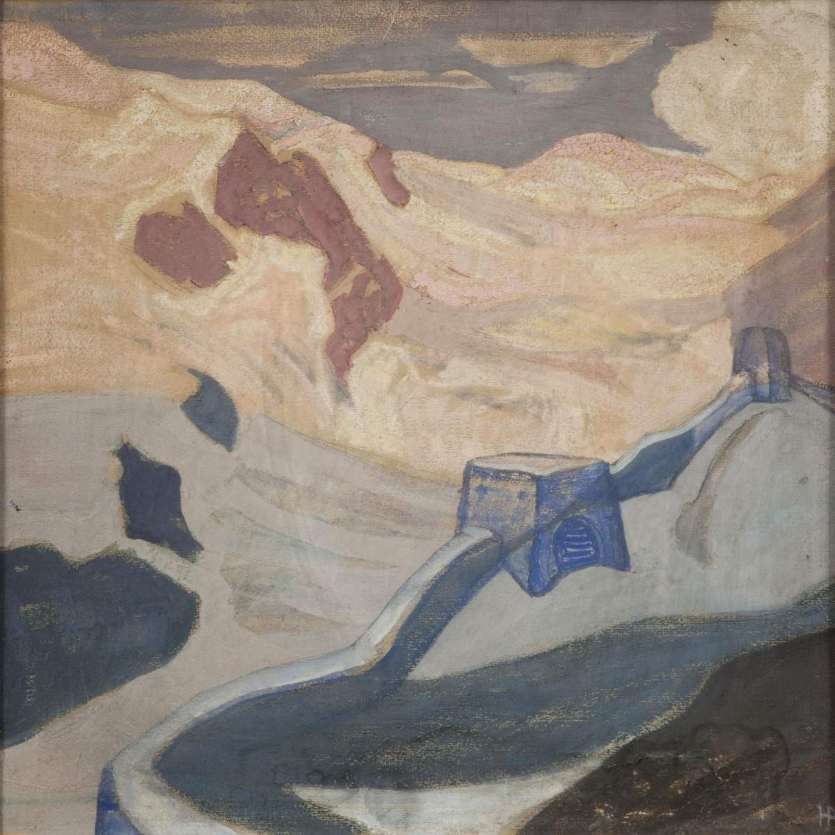 Стена в горах, Nicholas Roerich, 1906