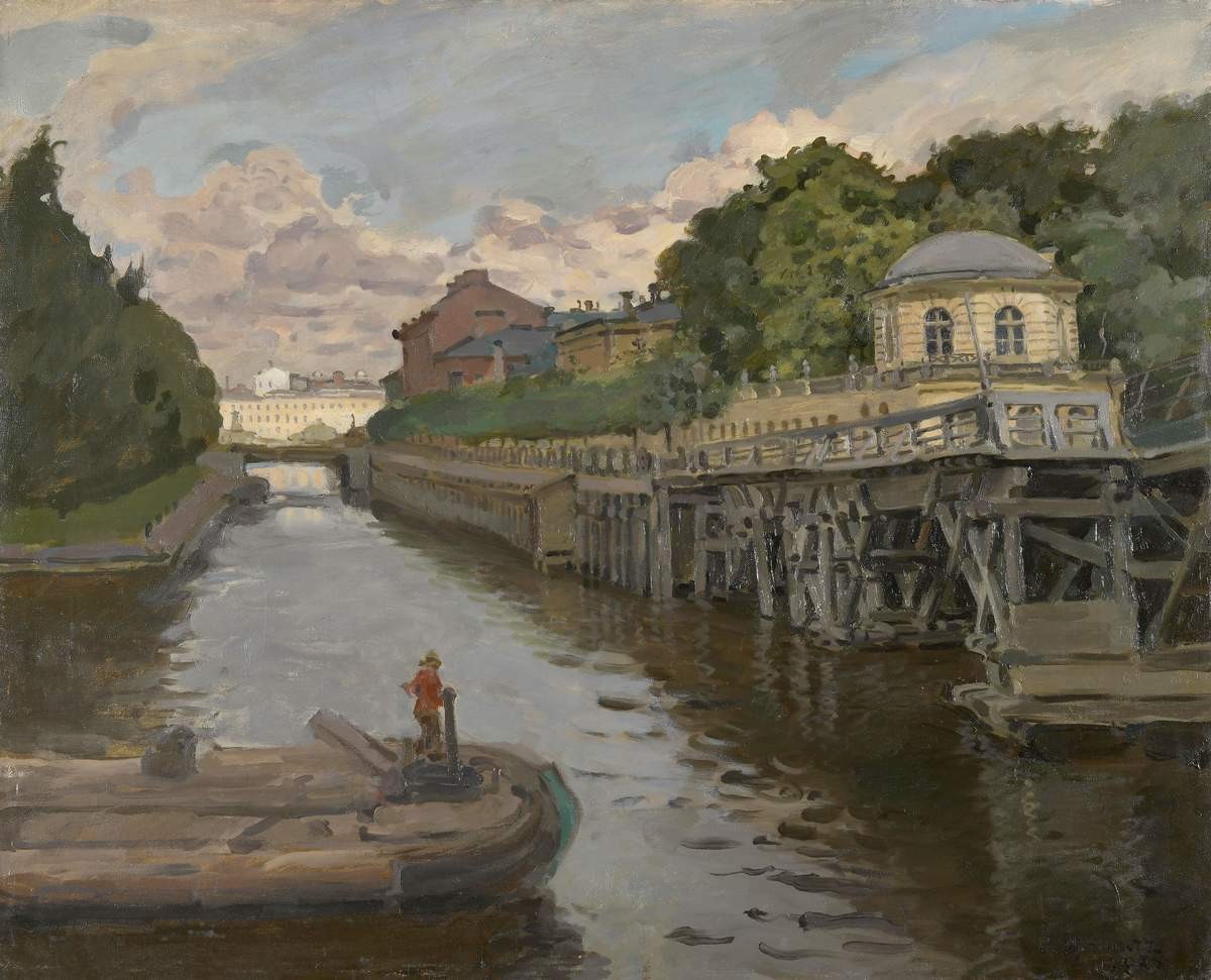 Крюков канал в белую ночь. Петербург, Stepan Yaremich, 1908