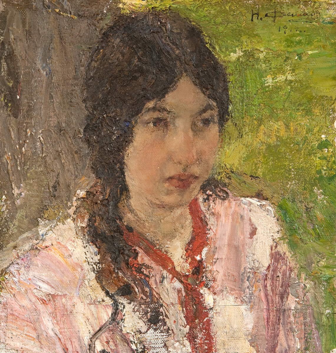 Портрет Марии Григорьевны Медведевой, Nikolai Fechin, 1912