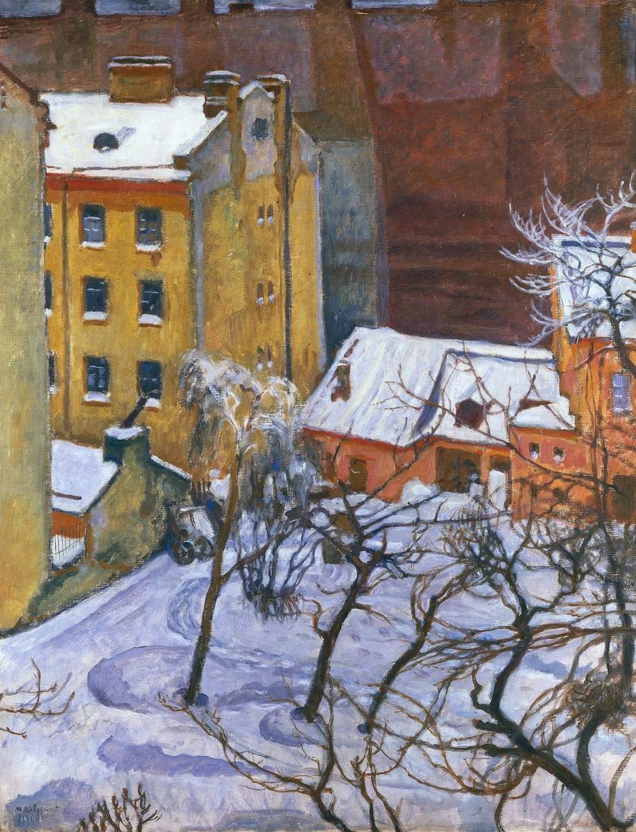 Петербург, Mstislav Valerianovitch Dobuzinski, 1914