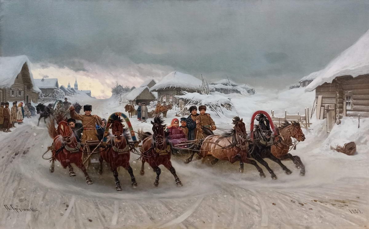 Масленица, Pyotr Gruzinsky, 1889
