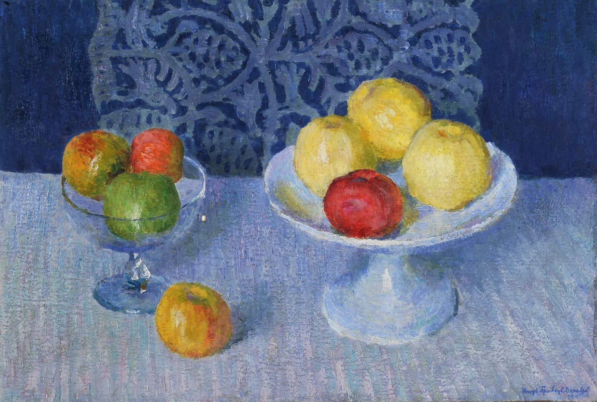 Вазы с яблоками, Igor Grabar, 1907