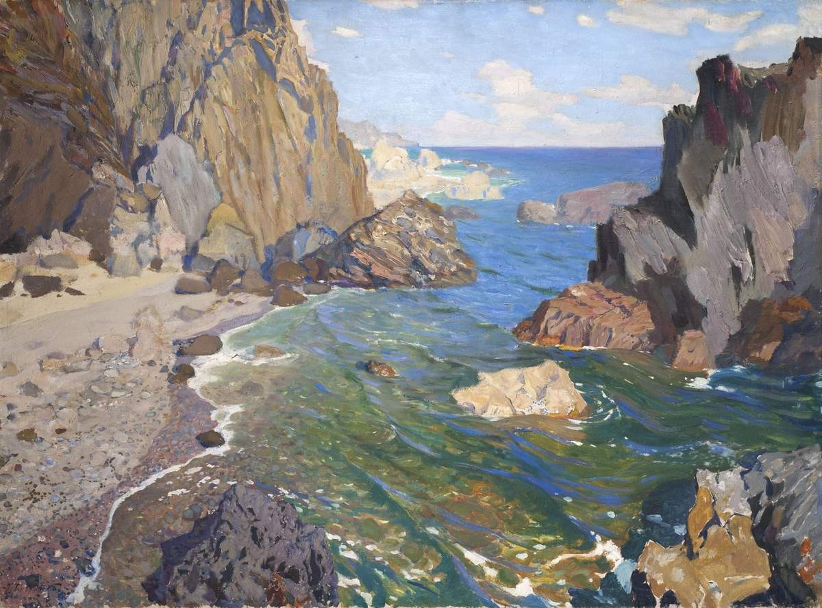 Пустынный берег. Крым, Grigory Bobrovsky, 1916