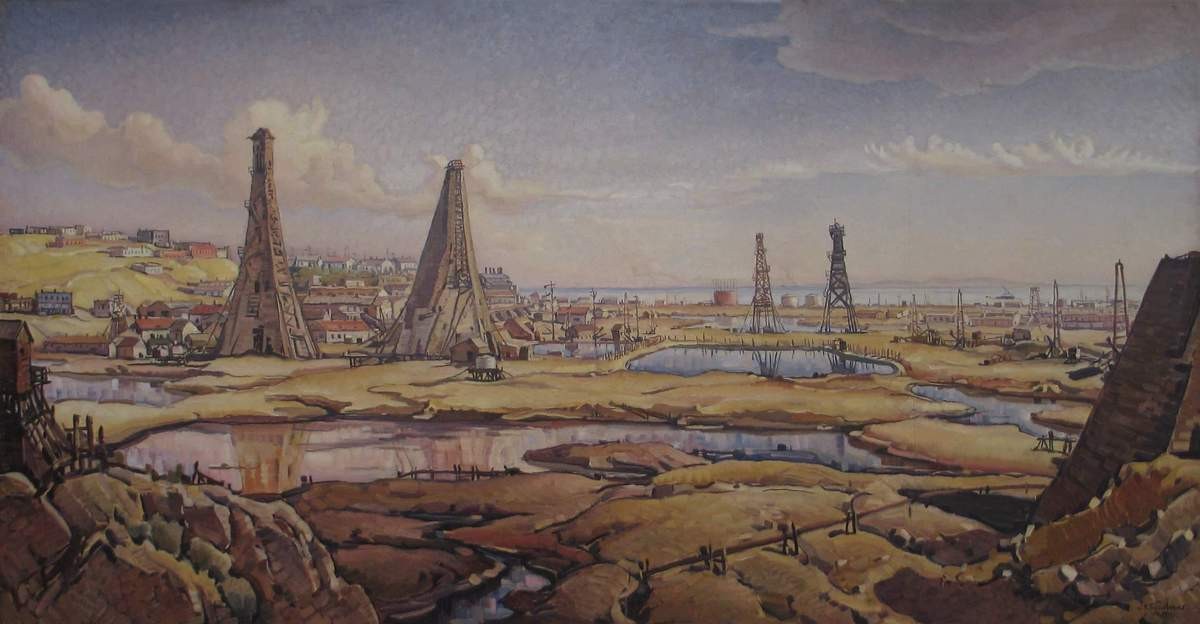 Нефтепромысла, Konstantin Bogaevsky, 1931