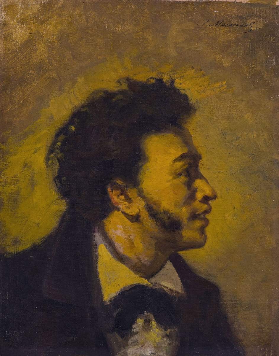 Голова А. С. Пушкина, Grigoriy Myasoyedov, 1906–1907
