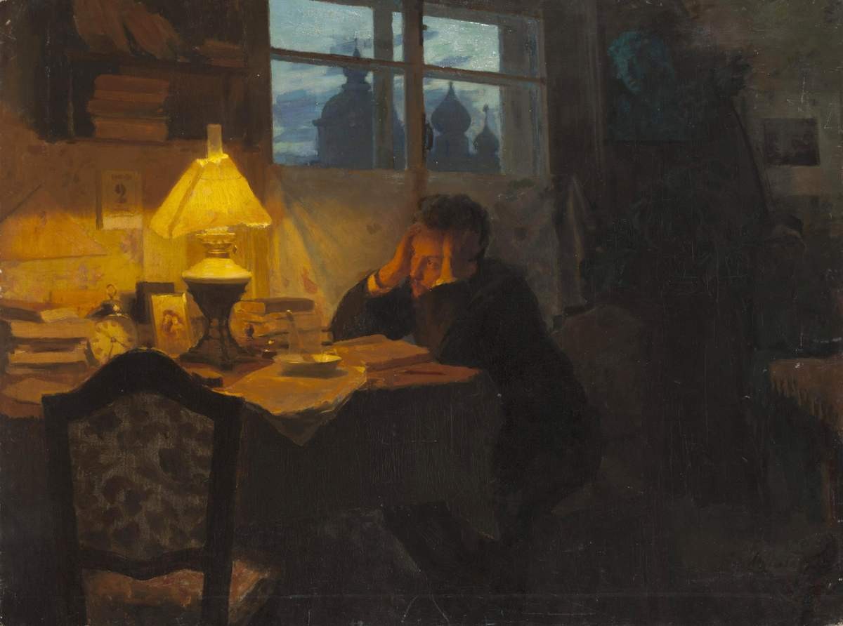 Ночью, Glushchenko Dementiy Ivanovich (Damian), 1898