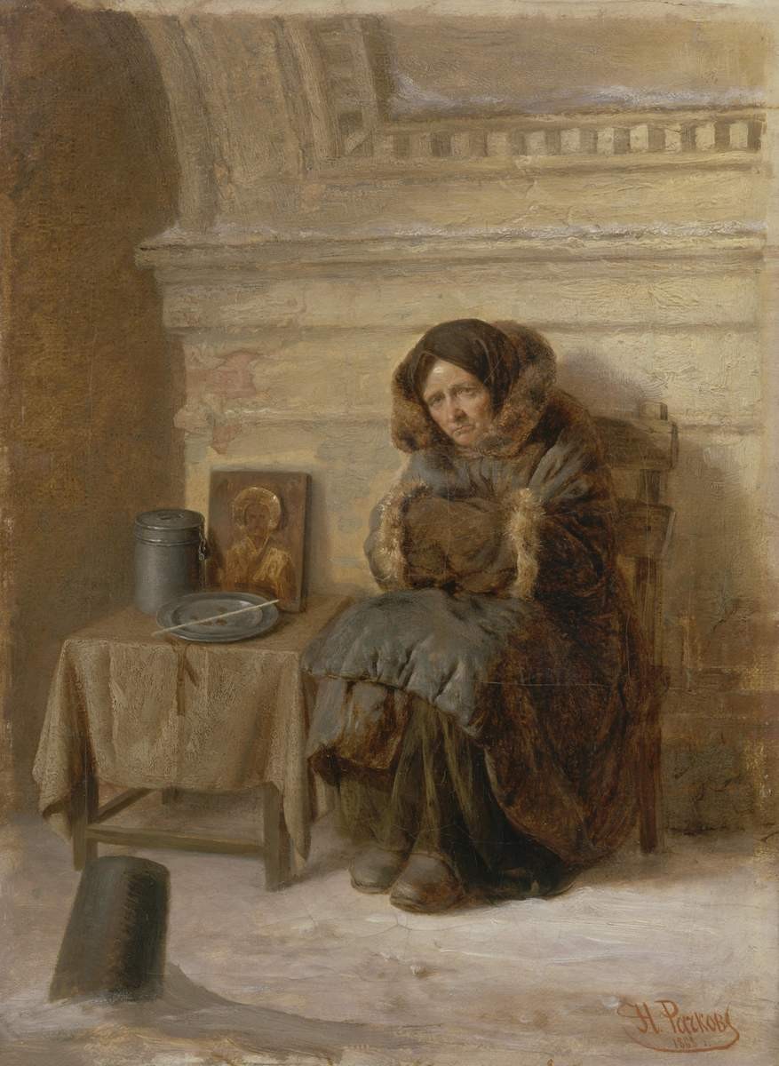 Накануне праздника, Nikolay Rachkov, 1868