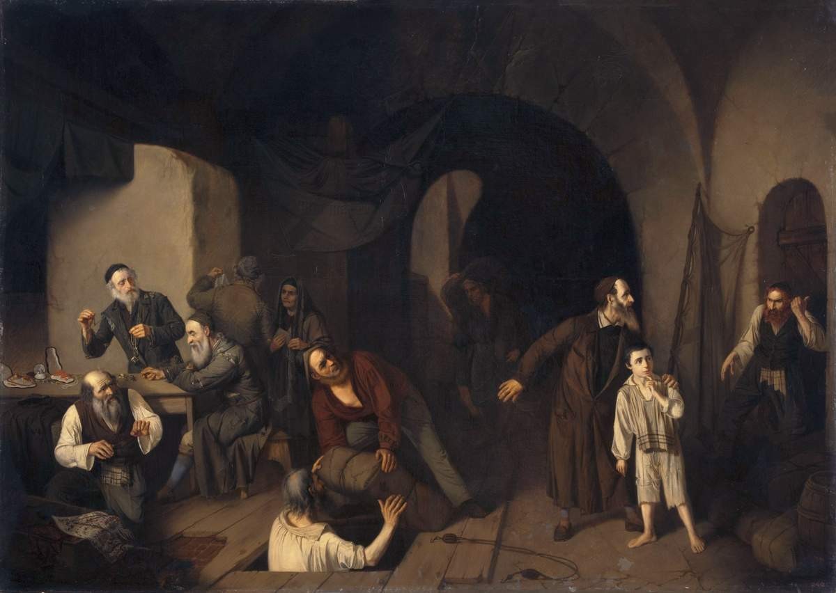 Евреи-контрабандисты, Alexander Antonovich Rizzoni, 1860