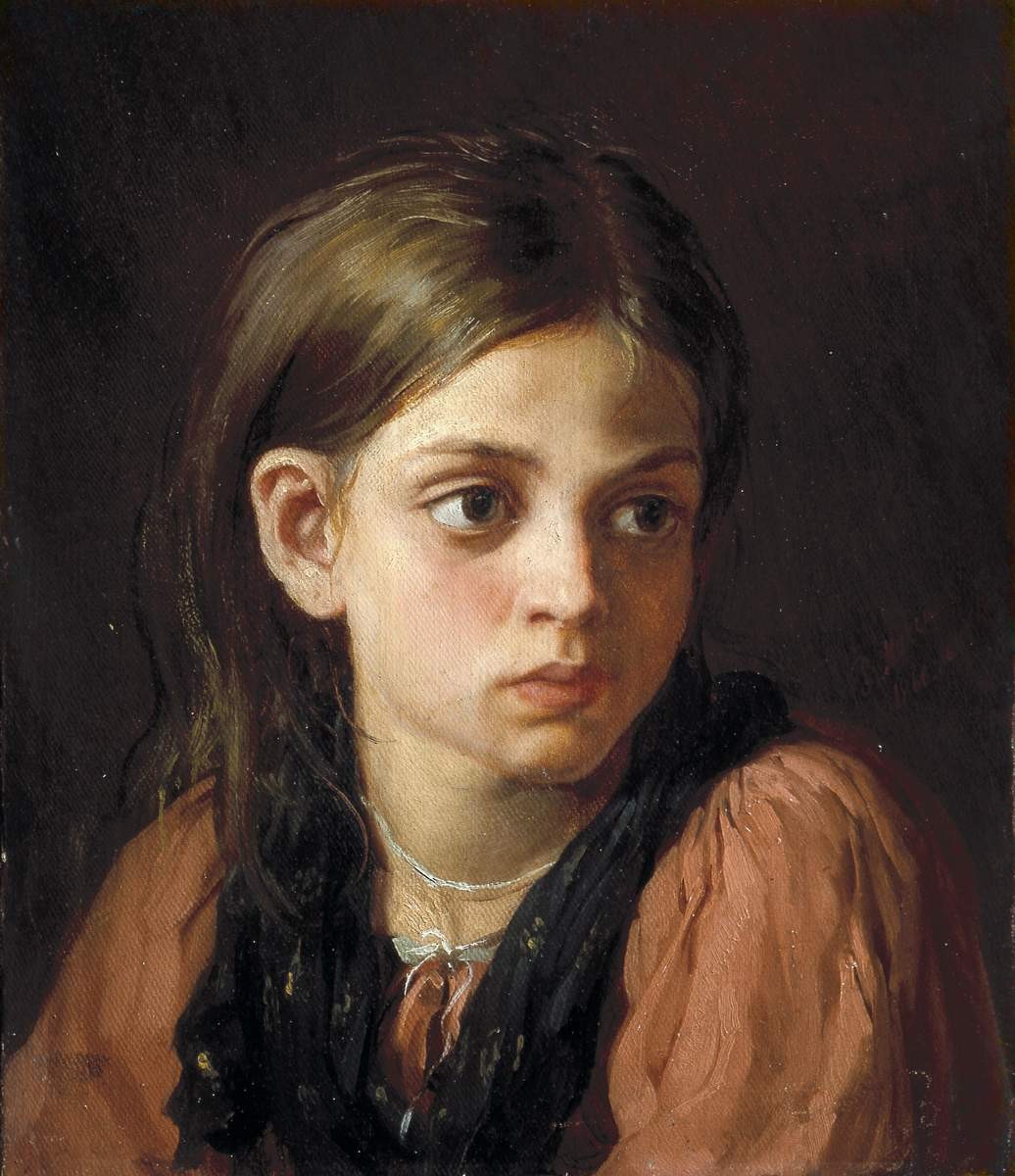 Девочка, Vassily Maximov, 1866
