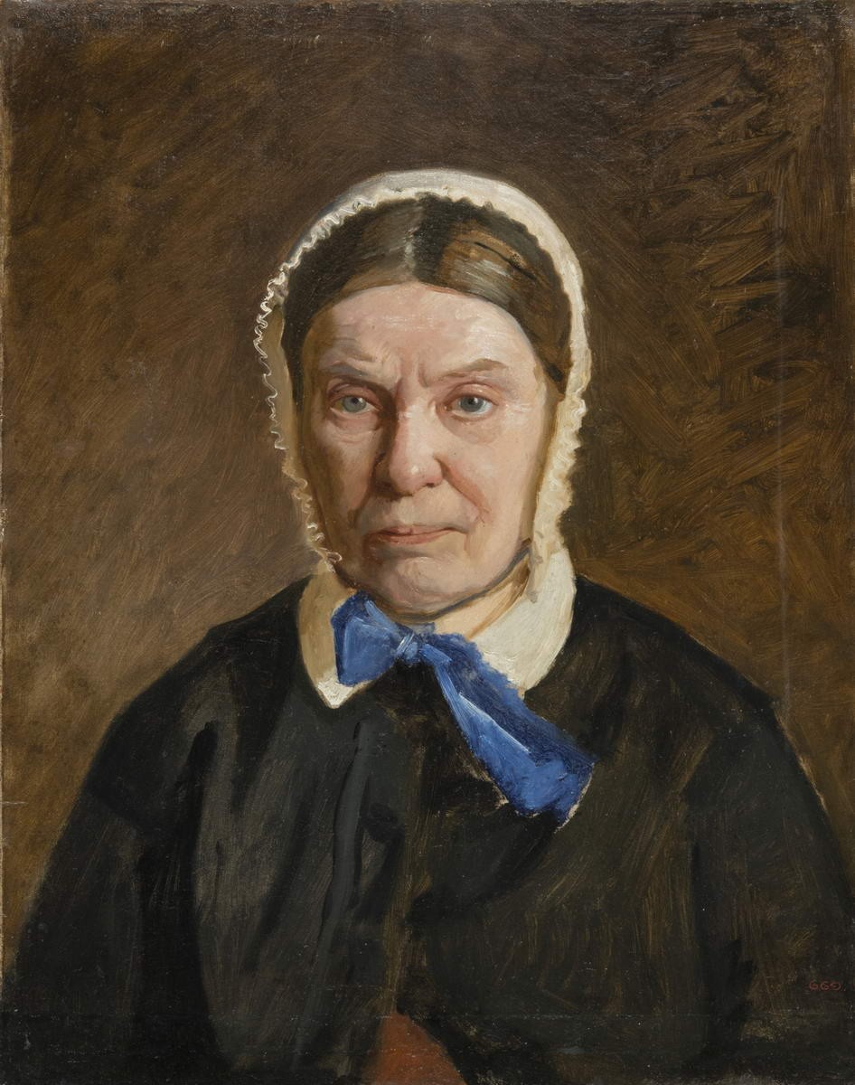 Портрет Меркуловой, матери Я. П. Меркулова, Nikolai Ge, c. 1855 (?)