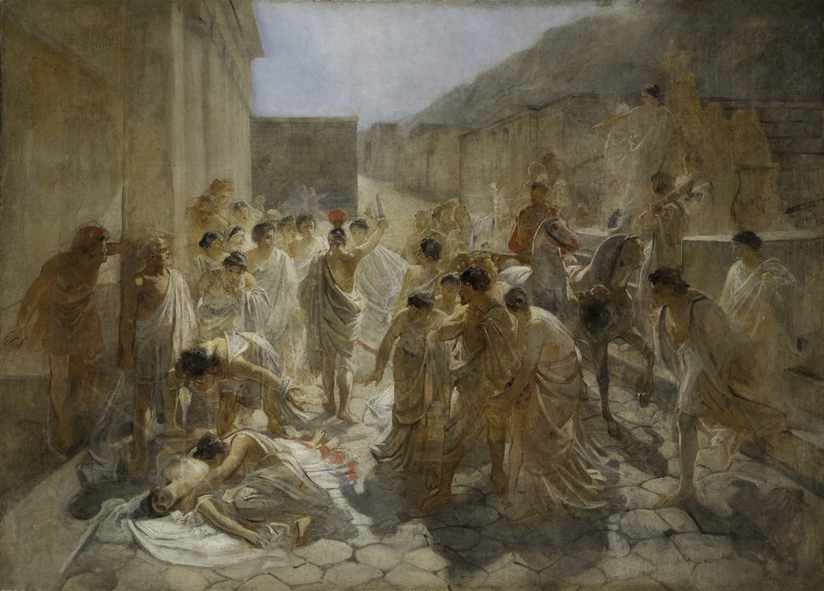 Смерть Виргинии, Nikolai Ge, 1857-1858