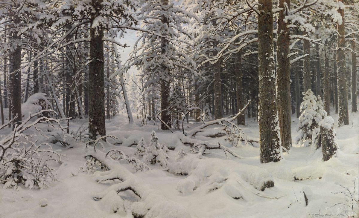 Зима, Ivan Shishkin, 1890