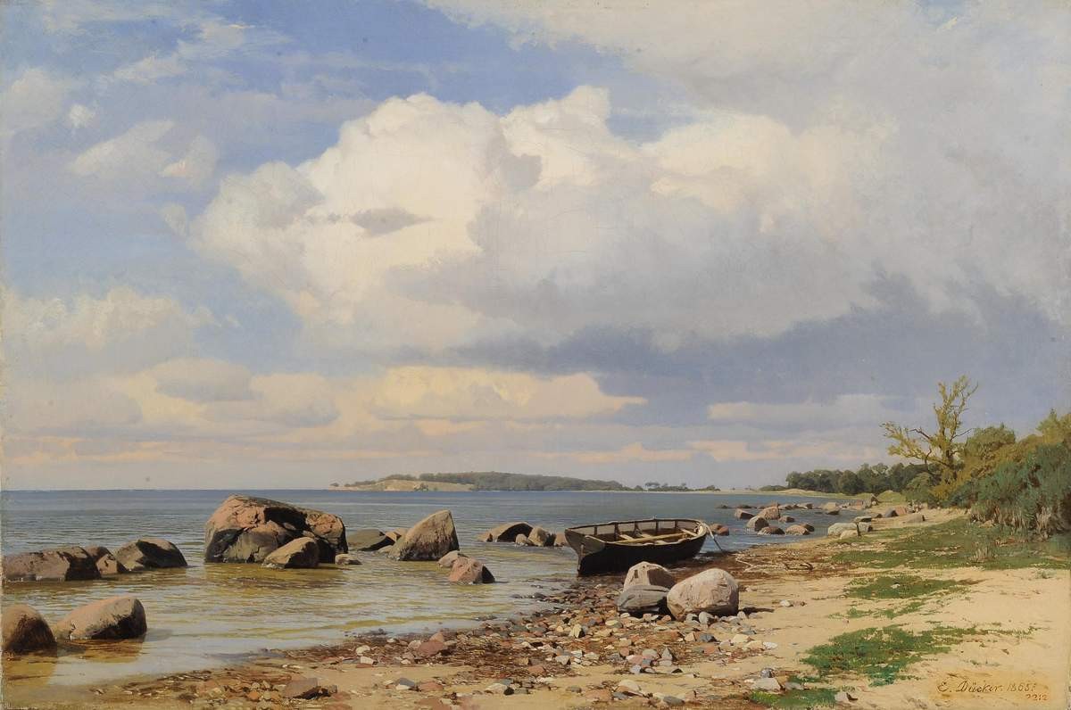 Морской берег (Остров Рюген), Eugen Dücker, 1865