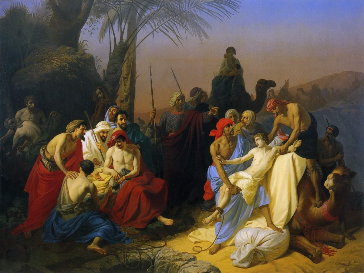 Дети Иакова продают своего брата Иосифа, Konstantin Flavitsky, 1855