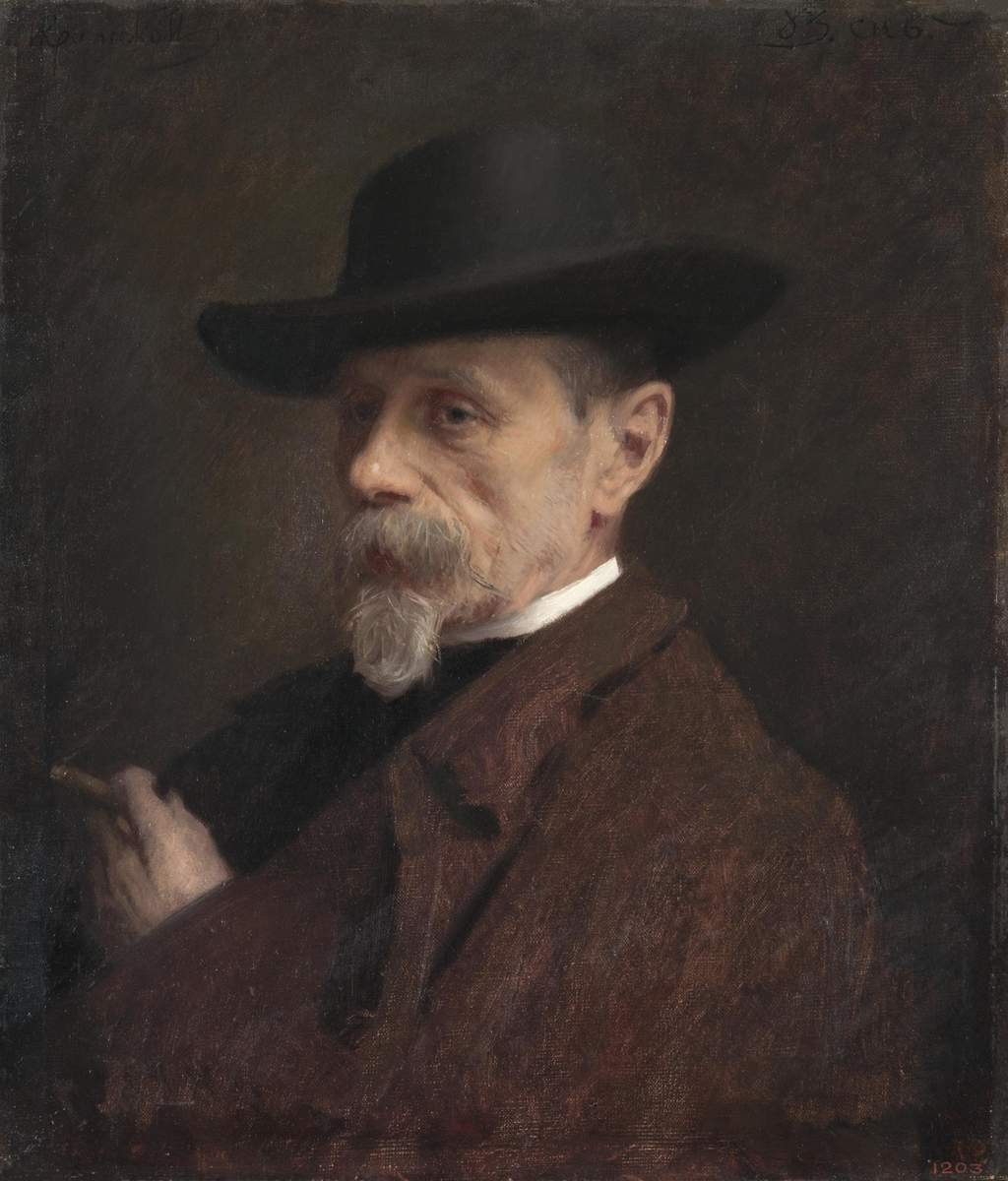 Портрет фотографа Андрея (Генриха) Ивановича Деньера (1820-1892), Ivan Kramskoi, 1883