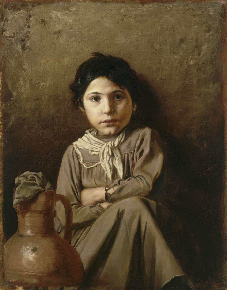 Девочка с кувшином, Vasily Perov, 1869